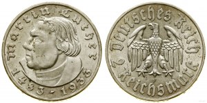 Germany, 2 marks, 1933 F, Stuttgart