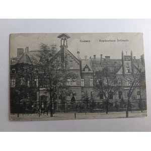 POCZTÓWKA GNIEZNO GNESEN SZPITAL KRANKENHAUS BETHESDA PRZEDWOJENNA 1917 R