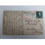 STAMP KIELCE POSTCARD PAINTING SETKOWICZ QUO VADIS PRE-WAR