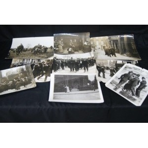 Lot de 8 photographies sur le thème des Suffragettes
