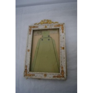 Petit cadre en bois laqué. Style Louis XVI. 13 x 18 cm