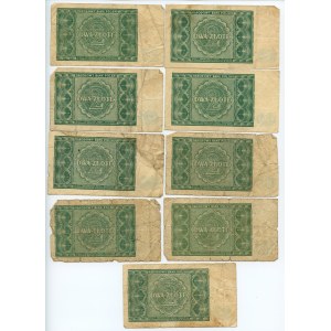 2 złote 1946 - set 9 sztuk