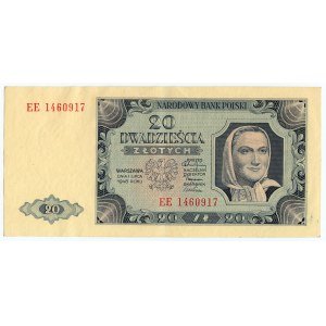 20 złotych 1948 - seria EE