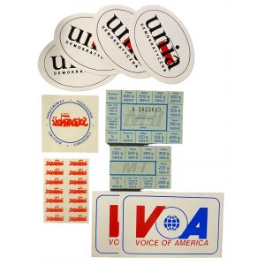 SOLIDARNOŚĆ - naklejki - set 10 sztuk