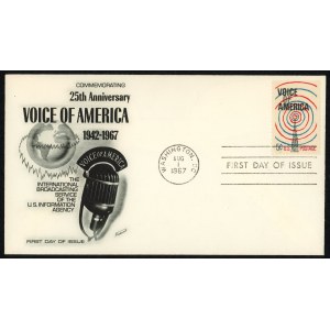 USA - Umschlag vom ersten Tag der Fleetwood Voice of America 1967