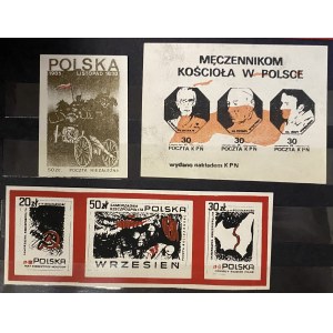 SOLIDARNOŚĆ - znaczki pocztowe - set 3 sztuk