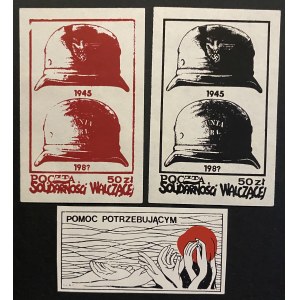 SOLIDARITY - Briefmarken von Solidarność Walcząca - Satz von 3 Stück