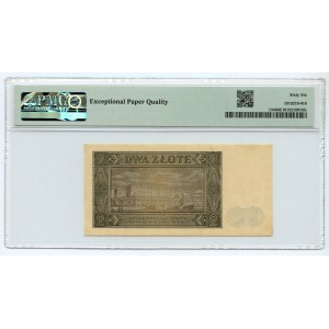 2 Zloty 1948 - Einzelbuchstabe Serie P - PMG 66 EPQ