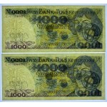 1.000 Zloty 1979 - Serie CM - Satz von 2 Stück