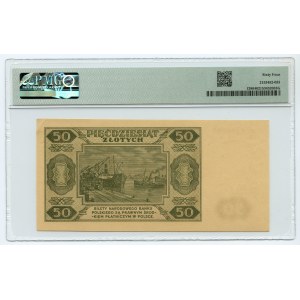 50 zloty 1948 - BG series - PMG 64