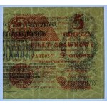 5 groszy 1924 - Bilet zdawkowy prawa połowa - PMG 66 EPQ