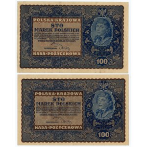 100 Polish marks 1919 - set of 2 pieces