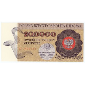 200 000 zlotých 1989 - séria D