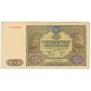 50 złotych 1946 - seria A 0013923