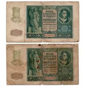 50 zloty 1940 - set of 2 pieces