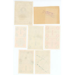 Bilety towarowe na słodycze + kartki na cukier (1976-1977) - zestaw 7 sztuk