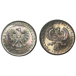 10 zloty 1965 - SAMPLE - set of 2 pieces