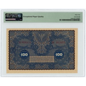 100 Polish marks 1919 - IH Series A - PMG 64 EPQ