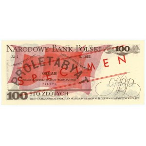 100 złotych 1976 - AK 0000000 - WZÓR / SPECIMEN No 0876*