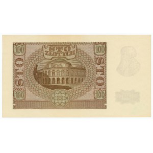 100 złotych 1940 - seria B - fałszerstwo ZWZ - Numerator wiśniowy
