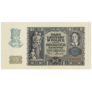 20 zloty 1940 - O series