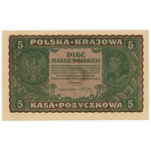 5 Polish marks 1919 - II Series W