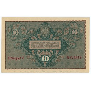 10 marek polskich 1919 - II Serja AZ