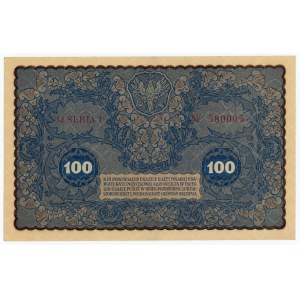 100 marchi polacchi 1919 - IJ serie I