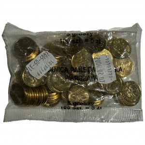 5 groszy 2005 (100 sztuk) - Woreczek bankowy