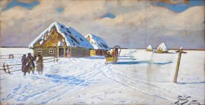 Julian FAŁAT (1853-1929), Pejzaż zimowy