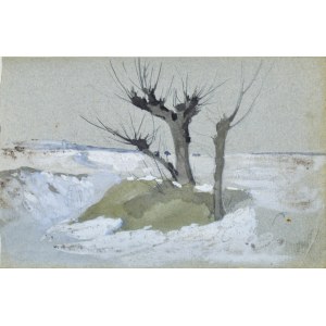 Władysław Jan POCHWALSKI (1860-1924), Pejzaż zimowy / Winterlandschaft