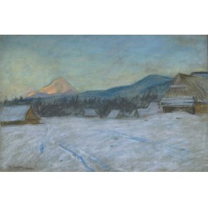 Władysław SERAFIN (1905-1988), Podgórze landscape in winter, 1958