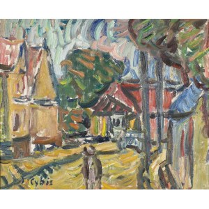 Jan CYBIS (1897-1972), Street in Stary Sacz, 1972