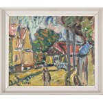 Jan CYBIS (1897-1972), Street in Stary Sacz, 1972