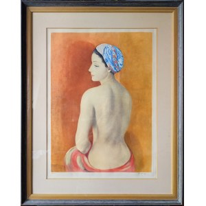 Moses Kisling (1891-1953), Nude in a Turban, 1952