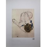 Egon Schiele (1890-1918), Nude in blue stockings