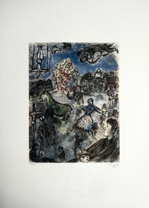 Marc Chagall (1887-1985), Zielony koń