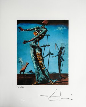 Salvador Dali (1904-1989), Płonąca żyrafa