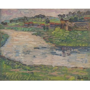 Romana LIPEŻ, PAYSAGE AVEC UN BOUT DE RIVIERE