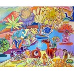 Michalina Czurakowska, Colorful landscape with stars, 2023