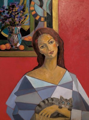 Krystyna Ruminkiewicz, Taka jedna geometryczna z kotem, 2023