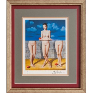 Rafal Olbinski, One and Three Women (I of XX), 2022