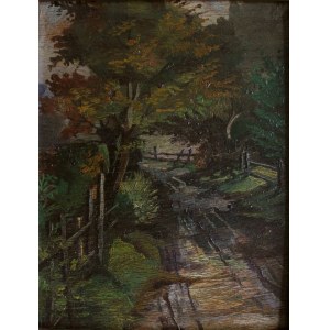 A.N.(20th century), Autumn landscape with road