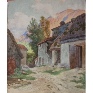 A.N.(XIX/XX w.), Osada w górach (1899)