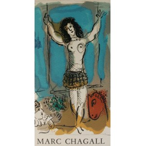 Marc Chagall (1887-1985), Akrobata na trapezie(&bdquo;Hommage a Marc Chagall&rdquo;, Berggruen&amp;Cie, 1967, Mourlot #477a)
