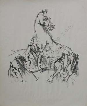 Oskar Kokoschka (1886-1980), Wspinający się koń(1962)