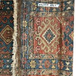 Colorful silk carpet in various colors