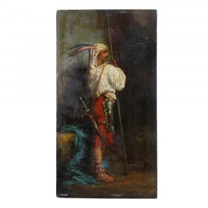 Portrait of warrior in white shirt