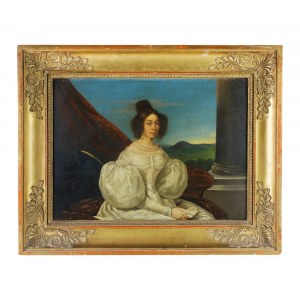 Lady in white dress
