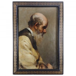 Bust of an elderly man with a beard